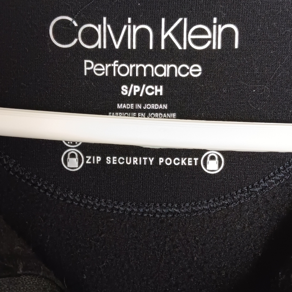 Calvin Klein Performance Black Fleece Zip Up Vest. Size S/P - Picture 3 of 6